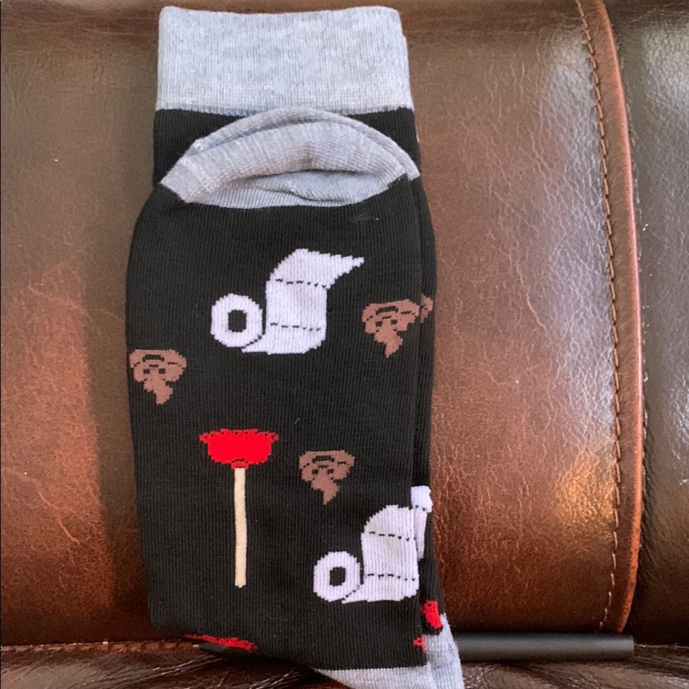 Black and Gray Novelty Socks